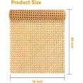 thumbnail image 6 of ABCISI 16-inch Wide Rattan Webbing 80-inch Long (6.6 ft.) Rattan Webbing Rolls for Furniture, Chairs, cabinets, Ceilings, beds Rattan Projects Basket Weaving Supplies Open mesh Rattan, 6 of 9