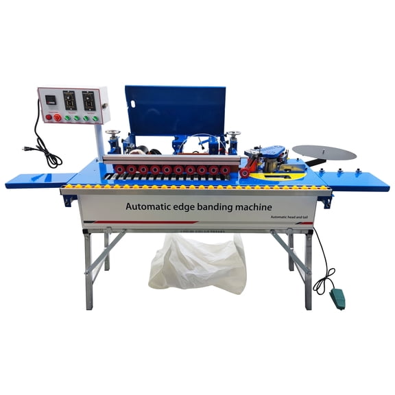 Automatic Edge Banding Machine Curve Straight Edge Sealing and Trimming Machine Automatic Strip Breaking Edge Bander 110V