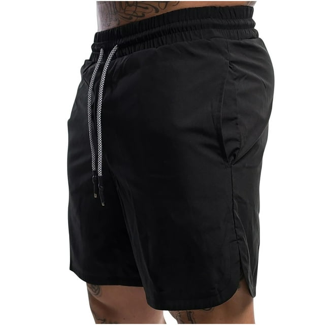 AherBiu Workout Shorts for Men Gym Athletic Shorts for Men Quick Dry Drawstring Elastic Waisted Lightweight Runnning Hiking Shorts