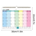 thumbnail image 2 of 18-Month Wall Calendar for July 2026 to December 2027, Multi-Country Holiday Reference Planner for Home and Office,S, 2 of 5
