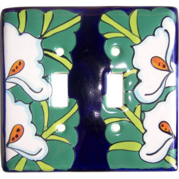 Lily Talavera Ceramic Double Switch Plate