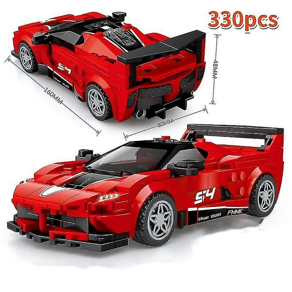 Jianghuo Speed Champions Racer Car City Moc Brick Sets Big Car Building Creative Diy Kids Toy Classic Sports Super Technology