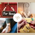 thumbnail image 2 of 90Pcs Assorted Shape Wooden Craft Beads Heart Star Round Shape Beads with Hole for Jewelry Making Holiday Decorations, 2 of 8