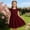 F-40Wine, variant on ZHOGXU Toddlers Kids Girls Lace Dress Summer Flying Sleeves Round Neck Solid Color Elegant Comfortable Dresses For Daily Wear And Party,Black,9-10 Years