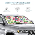 thumbnail image 3 of Kdxio Vector Mexican Otomi Style Bright Print Windshield Sun Shade, Foldable Sun Blocker for Car,Truck,SUV Automotive Interior Sun Protection,Reflective Shade for Front Windshield(Small), 3 of 7