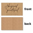 thumbnail image 3 of 360 Piezas Exquisitas Tarjetas de Thank You de Papel Kraft, para Pequeñas Tarjetas de Reconocimiento de Negocios Tarjetas de Decoración de Regalo, 3 of 5