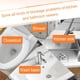 thumbnail image 4 of Pipe Dredge Powerful Sink Bombs Fast Foaming Pipe Cleaner Powder Dredge Agent For Kitchen Toilet Pipe Cleaning Tool 300g, 4 of 5