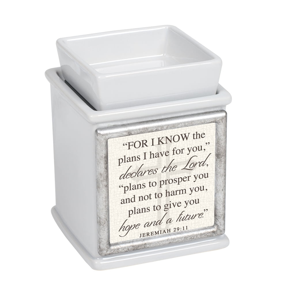 5' Gray and Black Religious Quotes Printed Electric Warmer