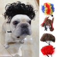 thumbnail image 3 of Afro-hair Wig For Cats & Small Dogs Funny Pet Costumes For Halloween Christmas, 3 of 5