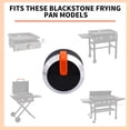 thumbnail image 4 of 2 Pcs Gas Griddle Knobs Replacement, Orange Frying Pan Grill Control Knobs Replacement Parts Compatible with Blackstone 17" 22" 28" 36" Griddle Accessories, 4 of 7