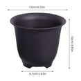 thumbnail image 2 of MERRYHAPY 3Jgo Macetas Negras Para Jardinería De Suculentas Con Y Incorporada, 2 of 8