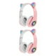 thumbnail image 1 of Auriculares inalámbricos Sidaley con orejas de gato Bluetooth luces LED regalo para niños, 1 of 6