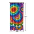 thumbnail image 5 of Colorful Rainbow Tie Dye Spiral Pattern Shower Curtain 36"x72" ,Bathroom Decorative Shower Curtains Set with 12 Hooks,Modern Waterproof Washable Shower Curtain, 5 of 6