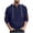 Navy, variant on Mens Hoodies Plain Relaxed Fashionable Button-Up Drawstring Long-Sleeved,Size 3XL