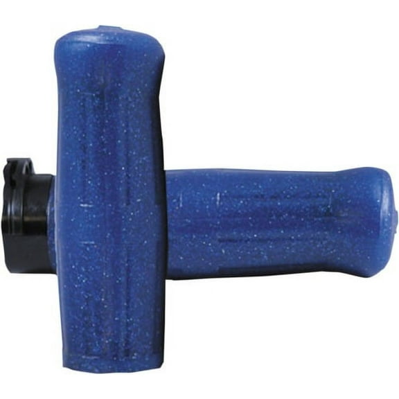 Avon Grips OLD-69-S-BLUE Old School Grip - H-D with Throttle Slide - Coke Bottle Blue Spark