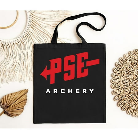 vintage PSE Archery Logo Men s Black Tote Bag S- - Made in Usa-TH7568