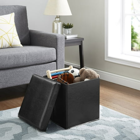 Mainstays Ultra Collapsible Storage Ottoman, Multiple