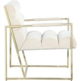 thumbnail image 1 of Saint George Lounge Chair - Timeless Elegance for Modern Comfort and Style (Velvet Ivory), 1 of 7