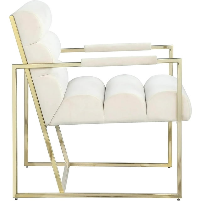 Saint George Lounge Chair - Timeless Elegance for Modern Comfort and Style (Velvet Ivory)