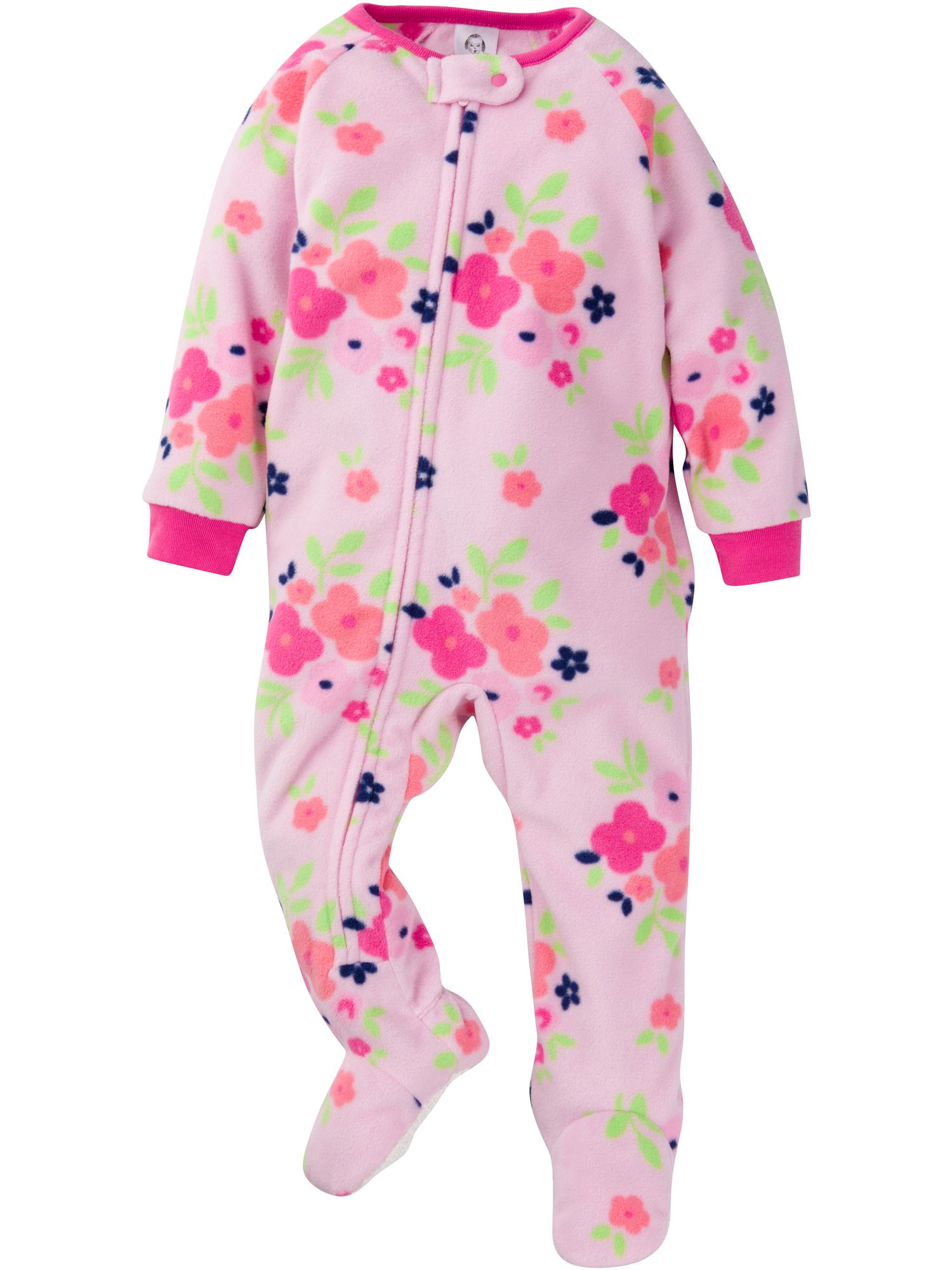 Gerber Baby & Toddler Girls Microfleece Blanket Sleeper Pajama, 2-Pack (0/3 Months-5T) - image 5 of 11