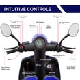 thumbnail image 3 of XlluproidA Heavy-Duty All Terrain 4-Wheel Mobility Scooter, Blue, 500 lb Limit, 3 of 11