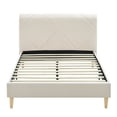 thumbnail image 2 of Modern Sleep Linville Upholstered Bed, Queen, Beige, 2 of 11