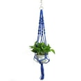 thumbnail image 1 of Plant Hangers Color Flower Pot Hand-woven Net Bag Hanging Holder Home Decor, 1 of 10