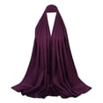 thumbnail image 1 of Bufanda Musulmana Hijab - Color Sólido Satén Musulmán Islámico Cubierta Completa Suave Hijab Bufanda Larga Bufandas Rojo Macarena bufandas hijab para mujeres musulmanas, 1 of 3