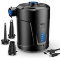 thumbnail image 1 of Elektrisk Luftpump, 5000 mAh Uppladdningsbart Batteri, Luftmadrasspump med 3 Luftmunstycken, Snabb Uppblåsare för Uppblåsbar Båt/Luftmadrass, 1 of 5