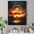 thumbnail image 4 of Qisvanset 12x16 Inch Cloud Ferris Wheel Jesus Canvas Wall Art, Modern Biblical Art Nursery Gift Wall Decor, 4 of 8
