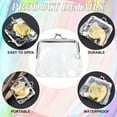 thumbnail image 3 of 6PCS Clear Coin Purses Transparent Change Purses Waterproof PVC Jelly Wallets Kiss Lock Clear Change Pouch Gifts for Women Carrying Your Change Cards Earphone Keys for diy, 3 of 9