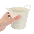 thumbnail image 4 of BEADCEST 1Set Rubbish Bucket Galvanized Iron Small Bathroom Bin Rustic Design For Office, 4 of 8
