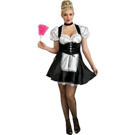 Adult Womens Secret Wishes French Maid Plus Size 14-16