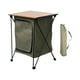 thumbnail image 2 of Gabinete plegable para acampar, gabinete de almacenamiento de 2 niveles para actividades al aire libre en la playa Verde, 2 of 8