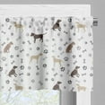 thumbnail image 5 of Ambesonne Dog Lover Valance & Curtain, Paw Print and Bones, 55"x30", Umber Beige Grey, 5 of 6