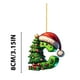 thumbnail image 4 of pstuiky Colgante navideño acrílico 2D con forma de árbol de Navidad y 26 letras. Regalo decorativo para fiestas navideñas familiares., 4 of 4