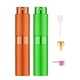 thumbnail image 1 of Tekson Atomizador de perfume de viaje de 8 ml, mini botella de spray de colonia recargable, pulverizador portátil pequeño vacío para después del afeitado para dispensador de líquido (verde y naranja), 1 of 1