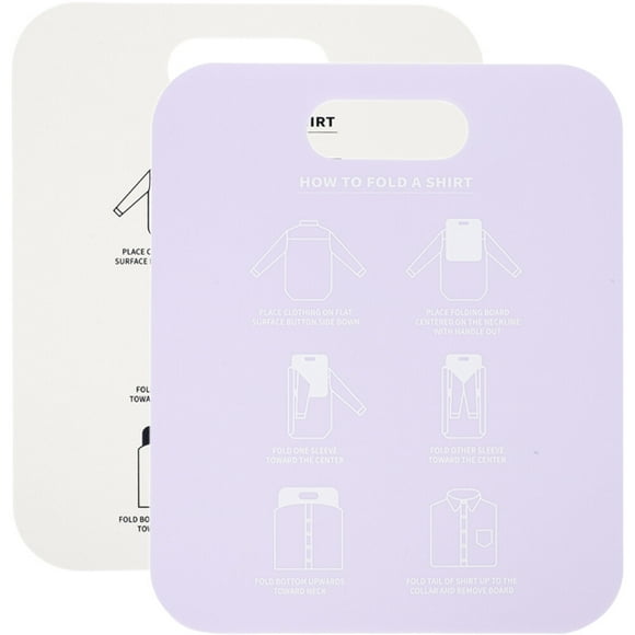 2pcs Shirt Board Household T-shirt Garment Stacking Board PP Clothes Folder