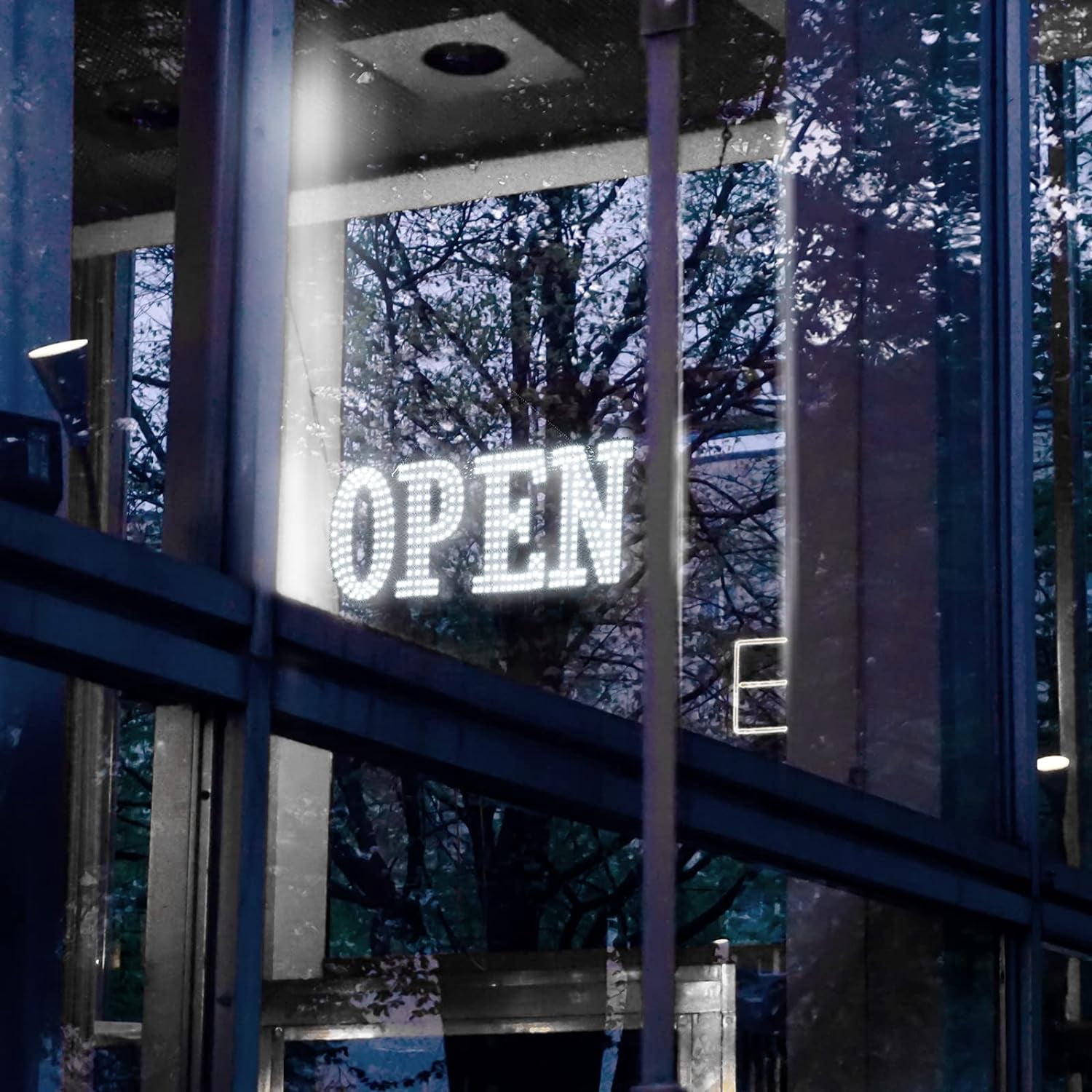 Ultra Bright 40"x14" Large LED Open Sign for Business with Hanging Installation