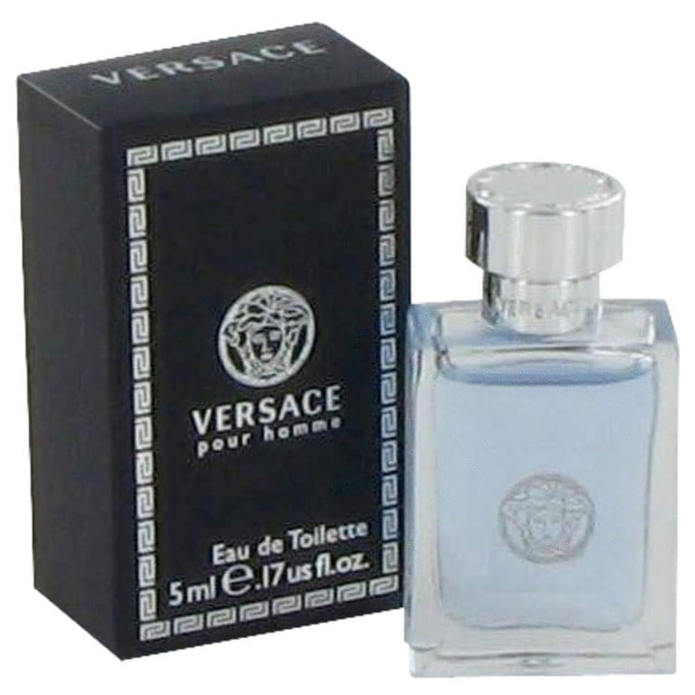 Versace, Pour Homme Mini EDT for Men, 0.17 oz, Fragrance Spray