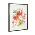 thumbnail image 3 of Stupell Industries Mixed Flower Arrangement Butterfly Graphic Art Luster Gray Floating Framed Canvas Print Wall Art, Design by Danhui Nai, 3 of 8