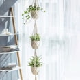 thumbnail image 6 of WUTYU Macrame Plant Hangers Jute het Plant Indoor Boho Hanger Large Hanging Wall Plants for all House Plants Flowers Herbs, 6 of 7