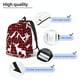 thumbnail image 3 of Disketp Christmas Buffalo Plaid print Canvas Backpack Lightweight Travel Daypack Student Rucksack Laptop Backpack-Medium, 3 of 5