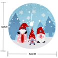 thumbnail image 4 of SHENMO Rudolph the Dwarf Faceless Old Man Print Tree Skirt Christmas Decorative Festival Christmas Tree Apron, 4 of 5