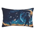 thumbnail image 1 of Balery Astronaut In A Space Suit On The Planet Funda de Cojín Estampada, Regalos para Mujeres, Regalos de Amor para Ella, Regalos para Novia o Esposa, Funda de Almohada-14"x20", 1 of 6