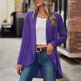 thumbnail image 1 of LOVZFMLL Cardigan pour Femmes Mode Cardigan à Manches Longues Uni Ample Haut Veste en Tricot Hauts, 1 of 8