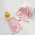 thumbnail image 4 of Odeerbi 1-8 Años Niño Niña Conjunto Verano Modal Manga Corta Tops Pantalones Conjunto Dos Piezas Suave, 4 of 4