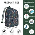 thumbnail image 5 of Elegant Flowers Print Backpack with Laptop Sleeve, Perfect for School and Office Essentials, Ergonomic Shoulder Straps, Wonderful Gift for Colleagues, 5 of 5