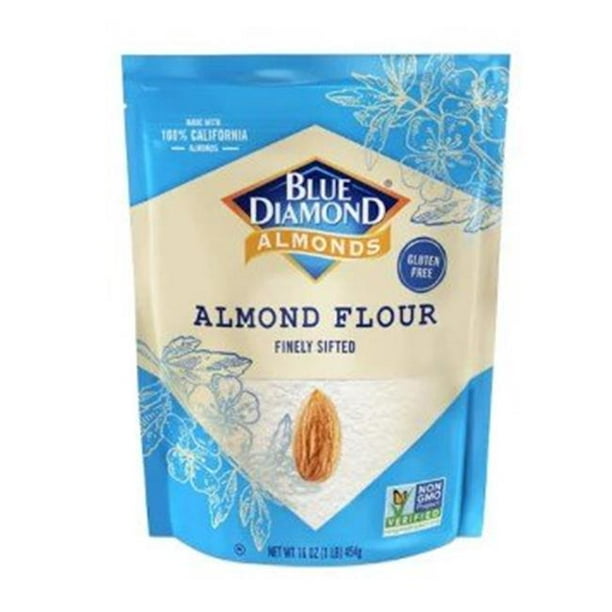 Blue Diamond 2488872 16 oz Gluten Free Almond Flour, Case of 4