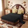 thumbnail image 3 of meiyoeat Classic Treasure Map 7-Piece Twin Bedding,Pirate Ship Anchor Bedding Comforter Set For Boys,Beige Brown,Black Reversible, 3 of 7